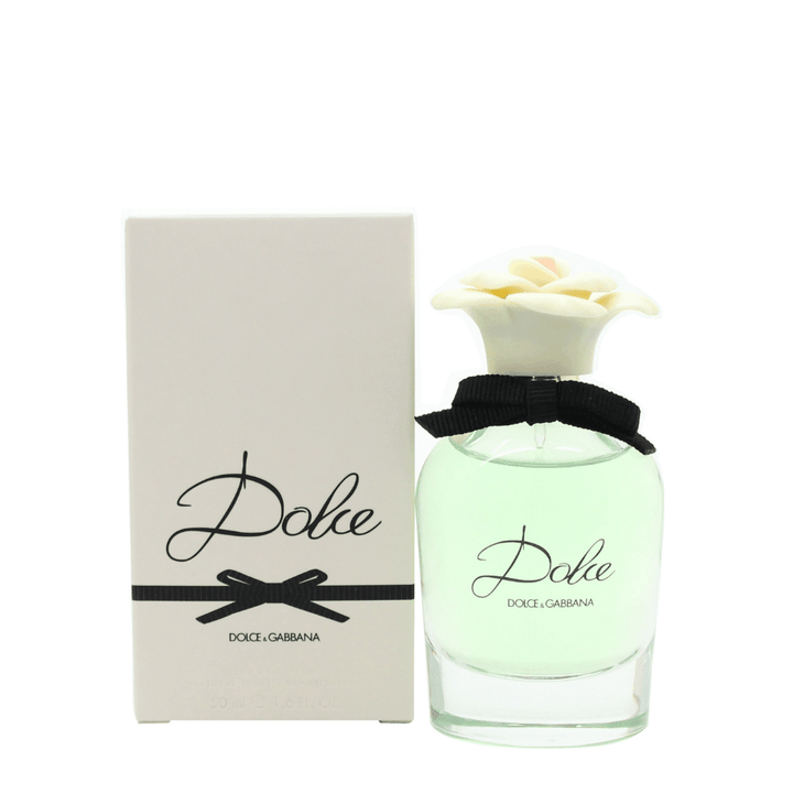 Damparfym från Dolce & Gabbana. Flaskan är turkos och förpackningen vit med svart text.